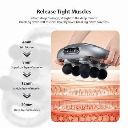 Vibrant Relax™ 6-Head Massage Gun